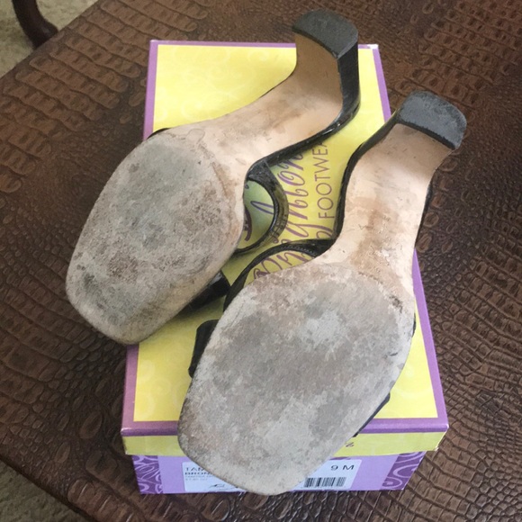 Brighton Tamara Bronze Patent Croco Heels - Picture 5 of 6